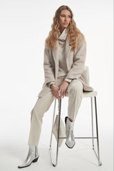 HERRINGBOTE STITCH SHORT HAIR ERROL COAT